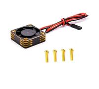 YXIUEYINGE Metal Shell 3010 ESC Motor 30mm Cooling Fan High-speed Heat Dissipation Fan Cooler for RC Car Spare Part(Black Golden)