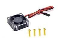 YXIUEYINGE Metal Shell 3010 ESC Motor 30mm Cooling Fan High-speed Heat Dissipation Fan Cooler for RC Car Spare Part(Black Silver)