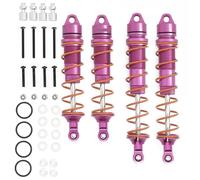 YXIUEYINGE RC Car 1/8 For ARR-MA 6S For KRATON Alloy Front Rear Shock Absorber Bigfoot RC Truck Upgraded Parts(Pink)