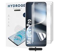 Yxiummo 3 Pack Hydrogel Film for HONOR Magic7 Pro,Transparent Hydrogel Protective Film Screen Protector Soft,HD Clear,Anti-Bubble,Self-Healing Easy Installation[Not Glass]