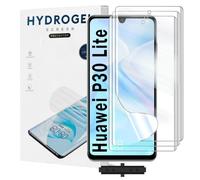 Yxiummo 3 Pack Hydrogel Film for HUAWEI P30 lite,Transparent Hydrogel Protective Film Screen Protector Soft,HD Clear,Anti-Bubble,Self-Healing Easy Installation[Not Glass]