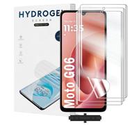 Yxiummo 3 Pack Hydrogel Film for Motorola Moto G06,Transparent Hydrogel Protective Film Screen Protector Soft,HD Clear,Anti-Bubble,Self-Healing Easy Installation[Not Glass]