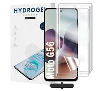 Yxiummo 3 Pack Hydrogel Film for Motorola Moto G56,Transparent Hydrogel Protective Film Screen Protector Soft,HD Clear,Anti-Bubble,Self-Healing Easy Installation[Not Glass]