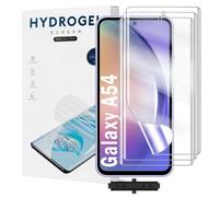 Yxiummo 3 Pack Hydrogel Film for Samsung Galaxy A54 5G,Transparent Hydrogel Protective Film Screen Protector Soft,HD Clear,Anti-Bubble,Self-Healing Easy Installation[Not Glass]