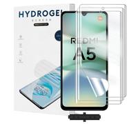 Yxiummo 3 Pack Hydrogel Film for Xiaomi Redmi A5,Transparent Hydrogel Protective Film Screen Protector Soft,HD Clear,Anti-Bubble,Self-Healing Easy Installation[Not Glass]