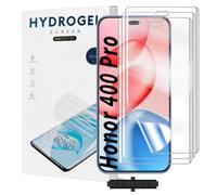 Yxiuumo 3 Pack Hydrogel Film for Honor 400 Pro,Transparent Hydrogel Protective Film Screen Protector Soft,HD Clear,Anti-Bubble,Self-Healing Easy Installation[Not Glass]