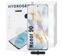 Yxiuumo 3 Pack Hydrogel Film for HONOR 90,Transparent Hydrogel Protective Film Screen Protector Soft,HD Clear,Anti-Bubble,Self-Healing Easy Installation[Not Glass]