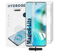 Yxiuumo 3 Pack Hydrogel Film for HONOR Magic6 Lite,Transparent Hydrogel Protective Film Screen Protector Soft,HD Clear,Anti-Bubble,Self-Healing Easy Installation[Not Glass]