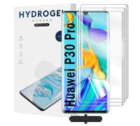 Yxiuumo 3 Pack Hydrogel Film for HUAWEI P30 Pro,Transparent Hydrogel Protective Film Screen Protector Soft,HD Clear,Anti-Bubble,Self-Healing Easy Installation[Not Glass]