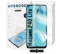 Yxiuumo 3 Pack Hydrogel Film for HUAWEI P40 lite,Transparent Hydrogel Protective Film Screen Protector Soft,HD Clear,Anti-Bubble,Self-Healing Easy Installation[Not Glass]