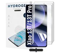 Yxiuumo 3 Pack Hydrogel Film for Xiaomi 13T/Xiaomi 13T Pro,Transparent Hydrogel Protective Film Screen Protector Soft,HD Clear,Anti-Bubble,Self-Healing Easy Installation[Not Glass]
