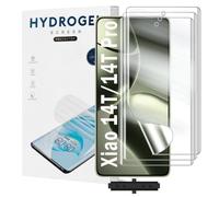 Yxiuumo 3 Pack Hydrogel Film for Xiaomi 14T/Xiaomi 14T Pro,Transparent Hydrogel Protective Film Screen Protector Soft,HD Clear,Anti-Bubble,Self-Healing Easy Installation[Not Glass]