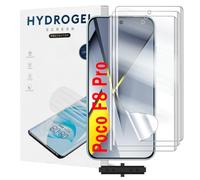 Yxiuumo 3 Pack Hydrogel Film for Xiaomi Poco F8 Pro,Transparent Hydrogel Protective Film Screen Protector Soft,HD Clear,Anti-Bubble,Self-Healing Easy Installation[Not Glass]