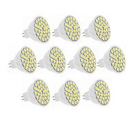 YXJX Low Voltage Bulbs, LED Light Bulb, MR16 24v Non Dimmable, 90% Energy Saving, DC 24V, 4 Watts, 30W Halogen Bulb Equivalent, GU5.3 Base 10-Pack(Cool White)
