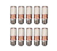 YXJX Low Voltage Bulbs, Solar Power Light and Off Grid, E27 LED Bulb Lights, 24V 36V 48V DC 60smd 2835 Led E27 Lamp 10W Spot Bulb DC24-60V for RV Camper Marine, 10-Pack(Warm Wite)