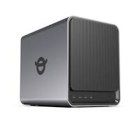 Yxk IRONCOW Zero 1 Pro 4-Bay Desktop NAS, Intel N100 Quad-Core 3.4 GHz CPU, 8GB DDR4 RAM, 2 * 2.5GbE, 4K HDMI, Network Attached Storage (Diskless)