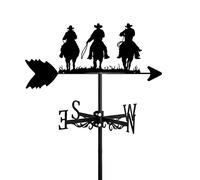 YXKJHH Weather Vane for Farm Orchard Retro Farmer Metal Weathervane All Steel Construction Outdoor Wind Direction Indicator Measuring Tools Yard Decoration,Horse and Cowboy