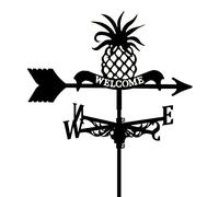 YXKJHH Weathervane Moon Mermaid Weather Vane Roof Mount Wind Direction Indicator Kit Metal Bracket Weathercock for Outdoor Cupolas Garden Yard Decoration