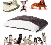 YXKNB Snoozie Snuggle Burrow Bed, Snuggleburrow Bed for Small & Medium Dogs, Dachshund Bed Cave, Removable Washable Cover, Nest Dog Beds, Orthopedic for Anxiety & Burrowing Pets (Brown, M)