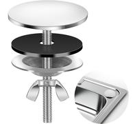 YXL 1Pcs Sink Hole Covers, Stainless Steel Sink Blanking Cap, Kitchen Sink Cover, Tap Hole Blanking Plug for Home Kitchen and Bathroom Sink Decoration