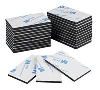 YXL 50 Pcs Double Sided Sticky Pads, Heavy Duty Strong Mounting Adhesive Foam Pads for Picture Light Hooks and Small Items, Rectangle 50 x 30m