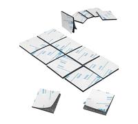 YXL 50 Pcs Double Sided Sticky Pads, Heavy Duty Strong Mounting Adhesive Foam Pads for Picture Light Hooks and Small Items, Square