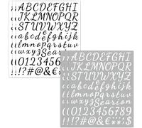 YXL 6Pcs Self Adhesive Vinyl Letter Number Symbol Stickers Kit, Stick On Letters, Alphabet Stickers for DIY Art Craft, Scrapbook, Greeting Cards, Envelope