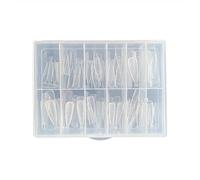 YXL 96Pcs Polygel Nail Forms, Nail Tips for Builder Gel Extensions, Clear Dual Nail Forms System for Acrylic & Gel Nail Extensions