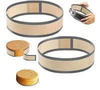 YXL Silicone Baking Mat Prevent Cake from Sticking to Side, Round Silicone Mats for 9 Inch Cake Pan for Pizza Macaron Pastry Cookie Bun Pie