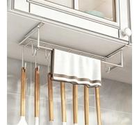 YXLLGS Under Cabinet Utensil Holder, No Drill Hanging Kitchen Storage Rack