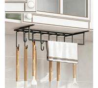 YXLLGS Under Cabinet Utensil Holder, No Drill Hanging Kitchen Storage Rack