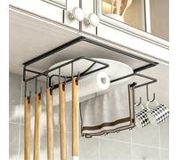 YXLLGS Under Cabinet Utensil Holder, No Drill Hanging Kitchen Storage Rack