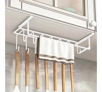 YXLLGS Under Cabinet Utensil Holder, No Drill Hanging Kitchen Storage Rack