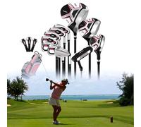 YXLMWZRY Golf club set, including driver, fairway wood, 5-PW, putter, rack bag, women's golf club full set right hand, regular