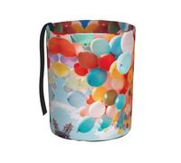 YXLymxDAMAI Balloon in The Sky Car Trash Can - Multi Purpose Waterproof Garbage Bin for Automobiles, Foldable Black
