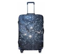YXLymxDAMAI Beautiful planets Suitcase Covers For Luggage - Suitable For Travel Luggage Protection Cover of 18-32 Inches, Black, Scattered Snowflakes, L