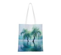 YXLymxDAMAI Flag of Maryland Tote Bag for Women - Reusable Grocery Shopping Cloth Bag Perfect for Shopping and Everyday, Weeping Willow, One Size