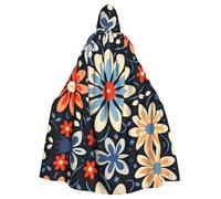 YXLymxDAMAI Geometric vector Halloween Cloak - Unisex Full Length Hooded Robe Cloak Cosplay Costume Black