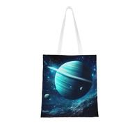 YXLymxDAMAI graffiti Tote Bag for Women - Reusable Grocery Shopping Cloth Bag Perfect for Shopping and Everyday, Blue Planet, One Size