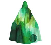 YXLymxDAMAI Green Wonderland Halloween Cloak - Unisex Full Length Hooded Robe Cloak Cosplay Costume Black