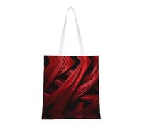 YXLymxDAMAI lily of the valley and Pearl Tote Bag for Women - Reusable Grocery Shopping Cloth Bag Perfect for Shopping and Everyday, Red Stripe, One Size