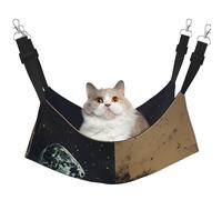 YXLymxDAMAI Night Woods Cat Hammock Bed - Pet Cage Hammock Bed with Adjustable Straps, Suitable for Cats, Ferrets, Puppies, or Small Pets