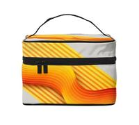 YXLymxDAMAI Purple Starry Sky Travel Makeup Bag - Fashionable Cosmetic Pouch with Large Capacity for Travel, Gym and Camping, Yellow Curve, One Size