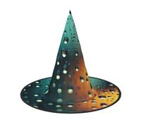 YXLymxDAMAI Raindrops in the sky Halloween Witch Hat - Black Witch Hat Suitable for Halloween Costume Parties and Role-Playing