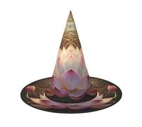YXLymxDAMAI river lotus Halloween Witch Hat - Black Witch Hat Suitable for Halloween Costume Parties and Role-Playing