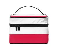YXLymxDAMAI Siamese sovereignty flag Travel Makeup Bag - Fashionable Cosmetic Pouch with Large Capacity for Travel, Gym and Camping, Polish Flag, One Size