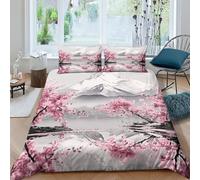 YXMPCZYY 3D Printing Japanese Style Duvet Cover Sets for Children,Teenagers And Adults Mountain Duvet Cover King Size(220x240cm) Soft Microfibre Bedding Set 3 Pcs with Pillow Cases