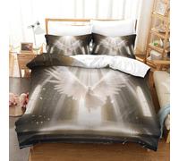 YXMPCZYY Goddess Duvet Cover Single（140x200cm） 3D Printing Angel Duvet Cover Sets Soft Microfibre Bedding Set 3 Pcs with Pillow Cases,Suitable for Boys Girls And Adults
