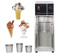 YXMxxm Commercial Ice Cream Maker Machine, Stainless Steel Chill Drink Mixer with 3 Cups, Makes Ice Cream, Sorbet, Frozen Yoghurt,500W