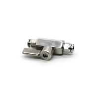 YXOOUEHISO 1PC 1/4" BSP Both Side x 12mm Push In Ball Valve Beer SUS304 With Stainless Hanlde SMGLRUEAT